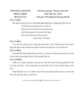 Đề thi học sinh giỏi môn Ngữ văn Lớp 8 - Năm học 2012-2013 - Phòng GD & ĐT Hạ Hòa (Có đáp án)